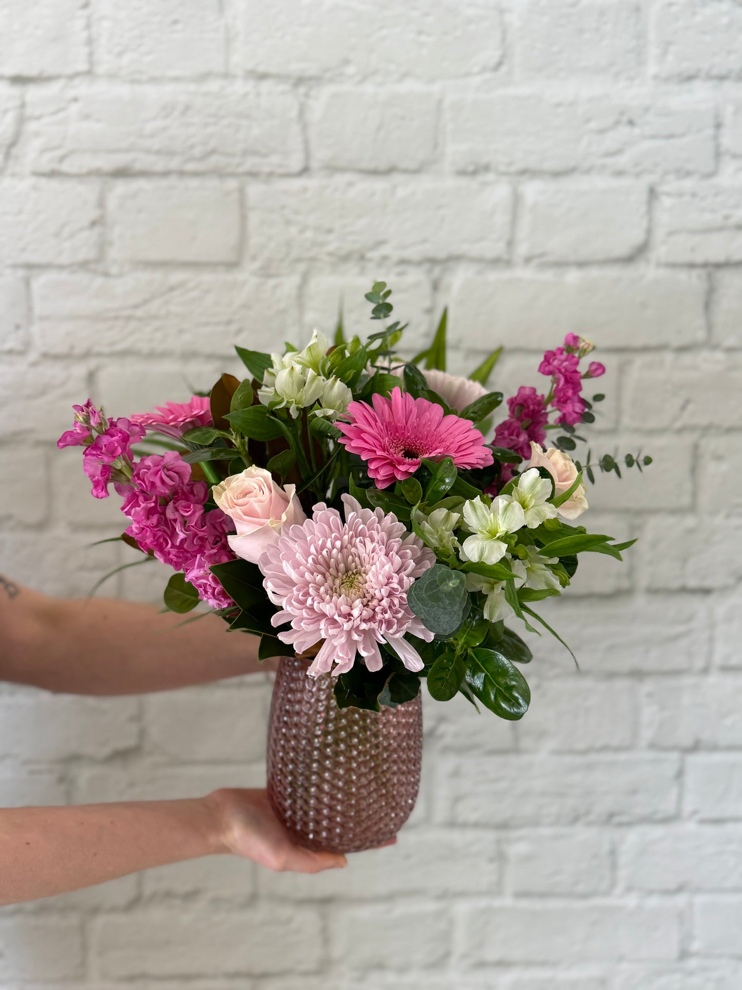 Pink Vased Arrangement